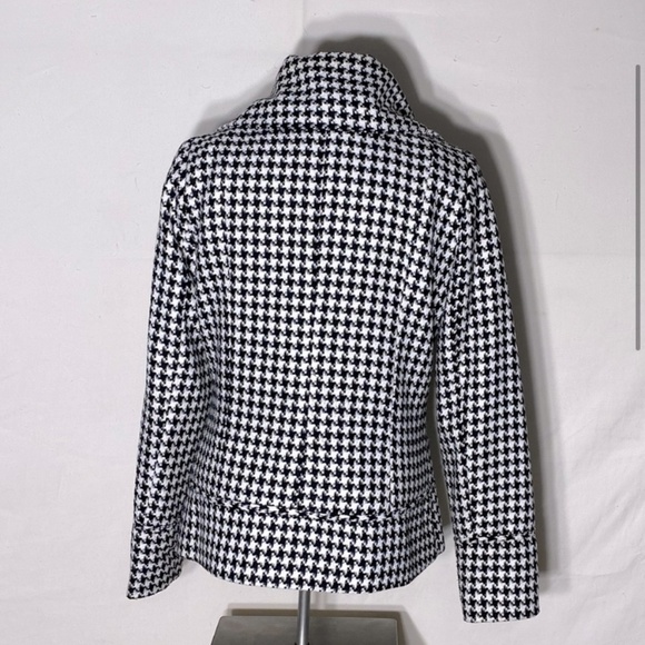 Vitrin Design Black & White Houndstooth Blazer Jacket M - Picture 4 of 15